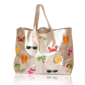 Vacation E/W Leather Tote