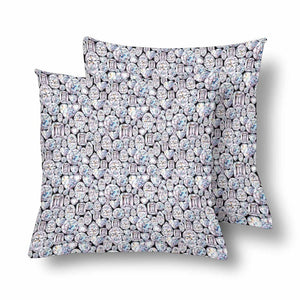 Hand Painted Diamond Pillowcase-set of 2