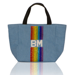 Small Tote with Custom Initials Or Name
