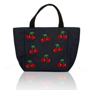 Small Tote with Cherries