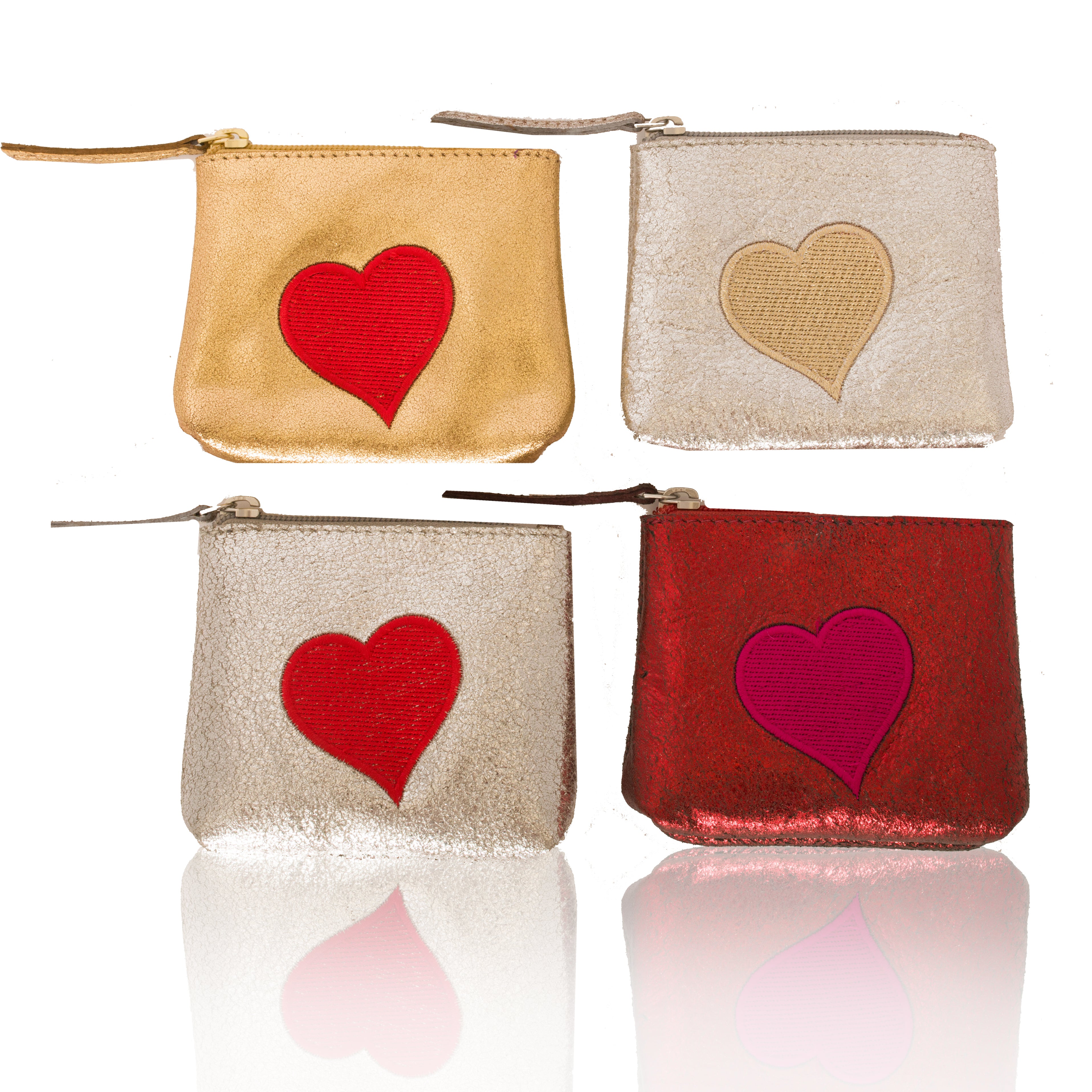 Leather Heart Coin Purse