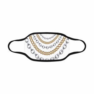 Two-Toned Chain Mask (White)