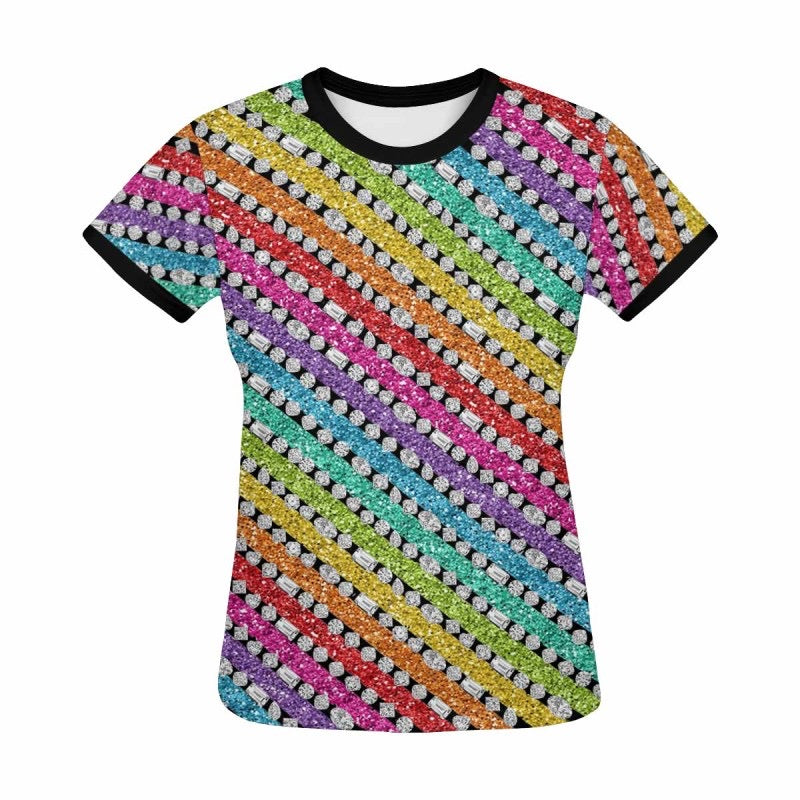 Rainbow Glitter 💎 T-Shirt