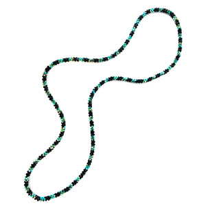 Woven Necklace - Spinel and Turquoise