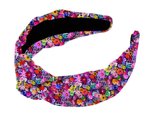 Gems + Blooms Silk Top Knot Headband