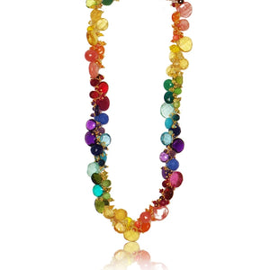 Rainbow Classic Large Jellybean Necklace (GP)