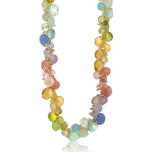 Pastel Classic Large Jellybean Necklace (GP) – tashka-jewelry