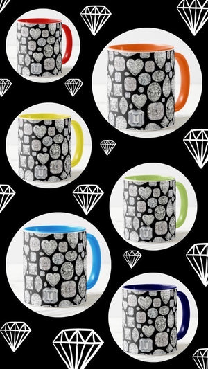 Set of Diamond Mugs-11 oz