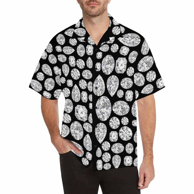 Diamond Hawaiian Shirt (Black)